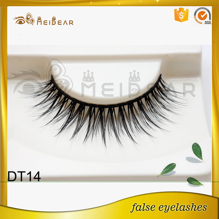 Professional factory supply faux mink eyelash with box logo design